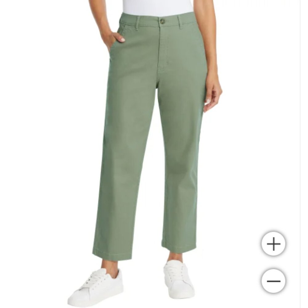 G.H. Bass & Co. Ladies' Chino Pant, Green, Size 8